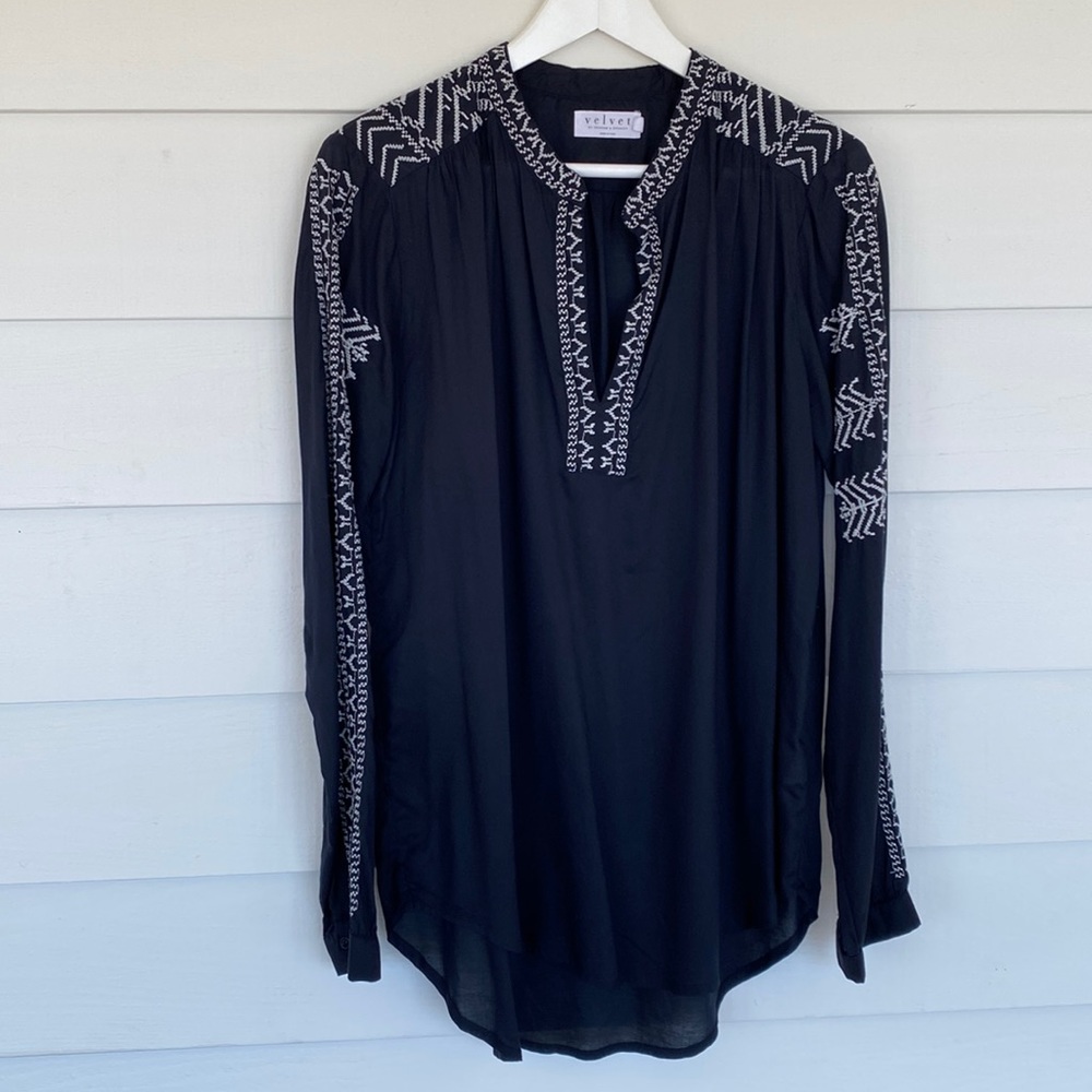 Velvet by Graham and Spencer Embellished Blouse